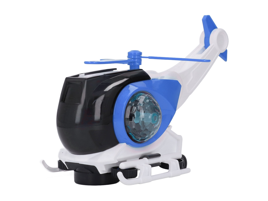 Mali brinquedo de Avião Transformável Elétrico com Luz e Música para Crianças Acima de 1 Ano Azul