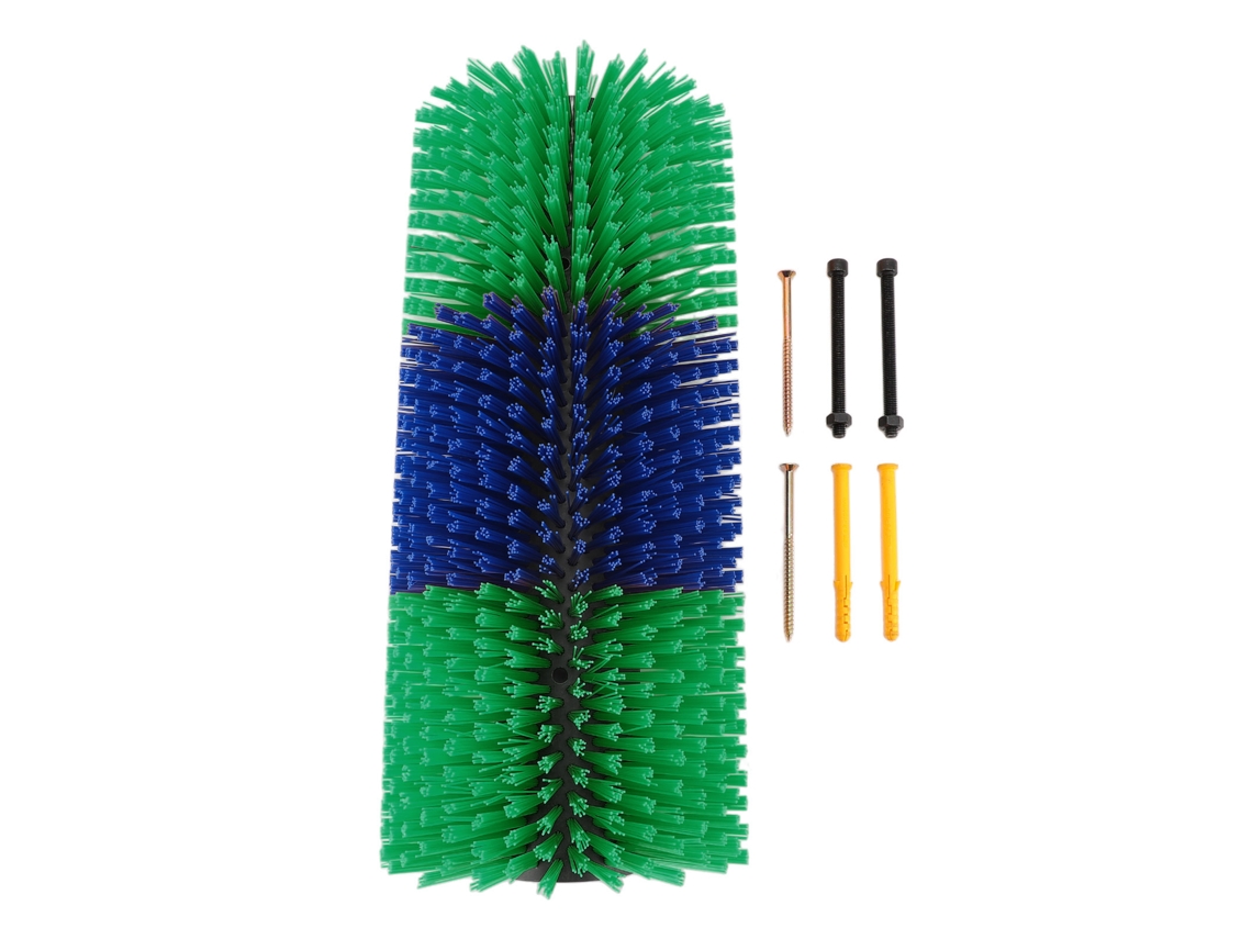 Pincel de Arranhão para Gado 435mm para Cavalos Bois Ovelhas Alivia Coceira Massagem Verde S/MARCA