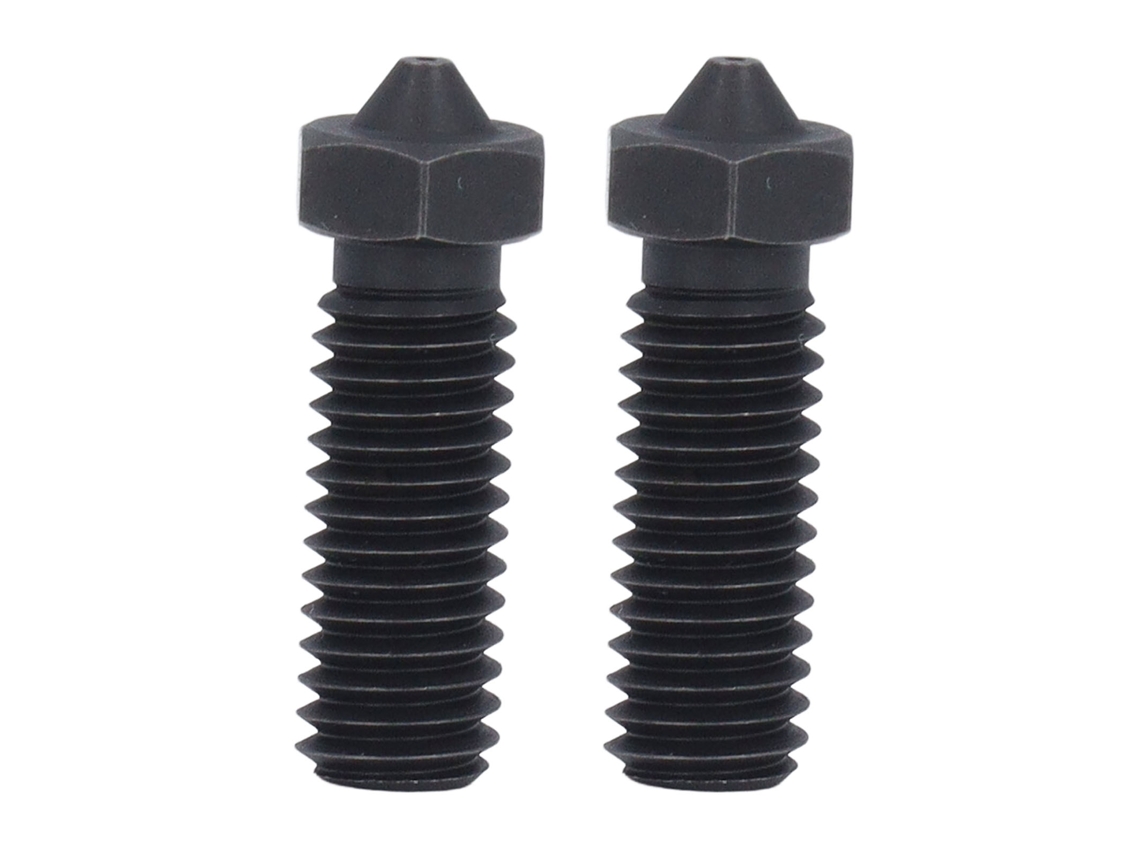 2 Peças De Bicos De Aço Temperado Com 3 Orifícios 1.75mm Para Impressora 3d Sidewinder X X2 0.4mm