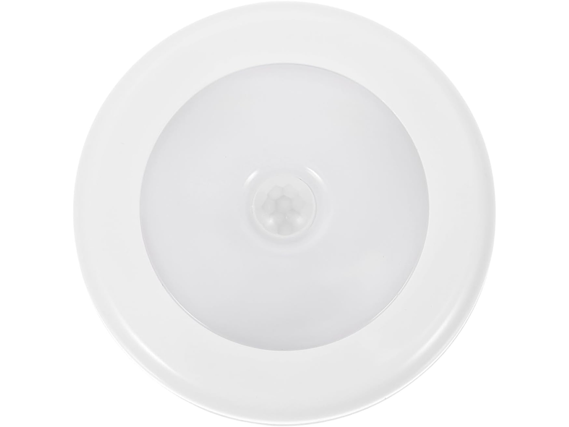 Luminária Noturna Com Sensor De Movimento Homoyoyo, Abs Branco, 6