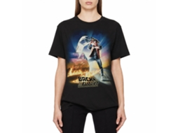 Rockinstone Back To The Future Movie Btf Poster Black Adult T-shirt Size:m