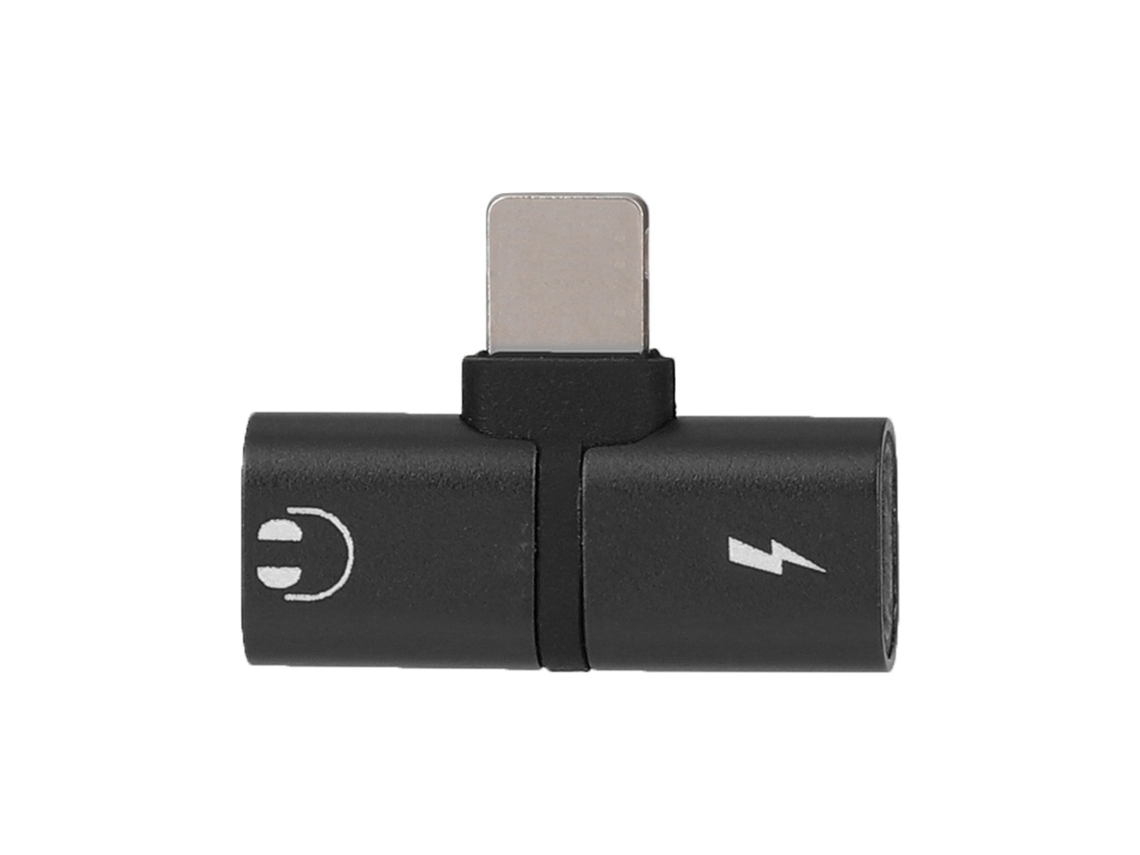 Adaptador 2 em 1 Lightning EOOCOO (carregamento e áudio)