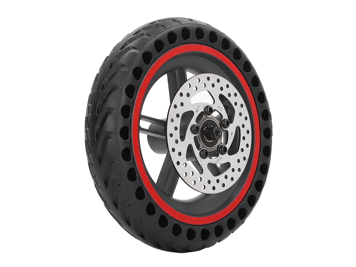 Pneu Traseiro de 110mm com freio a disco S/MARCA, alumínio, para Xiaomi M365 1S, vermelho