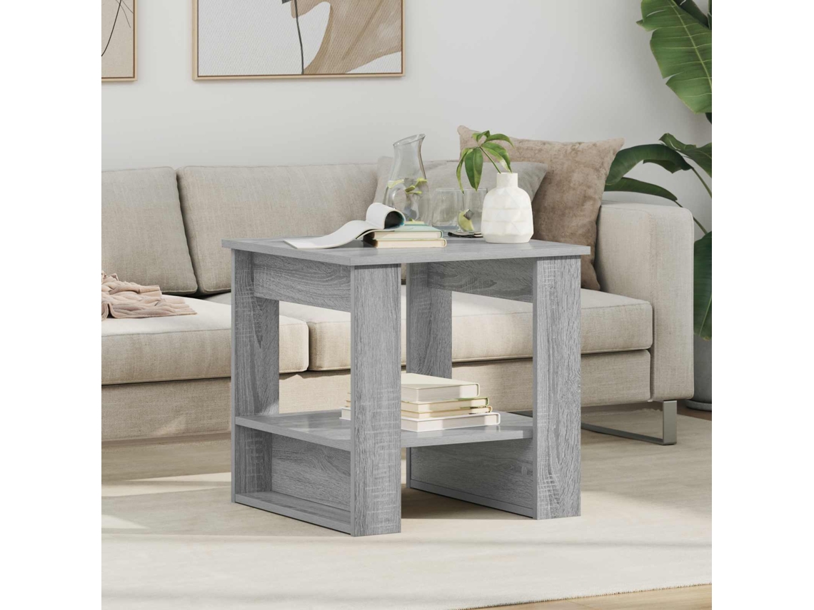 Vidaxl Mesa De Centro Cinza Sonoma 51 X 50 X 50 Cm