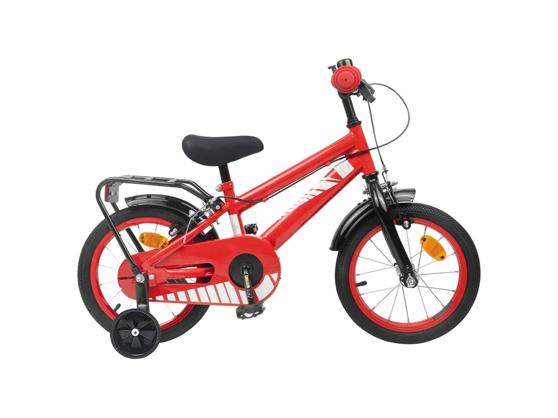 Vidaxl Bicicleta Infantil 14 Polegadas Para 3 A 5 Anos Vermelho