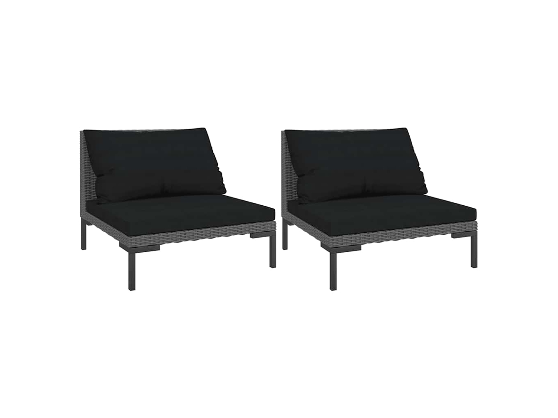Garden Sofa, Garden Sofas Vidaxl Cinzeto Rattan / Vime (n/a)