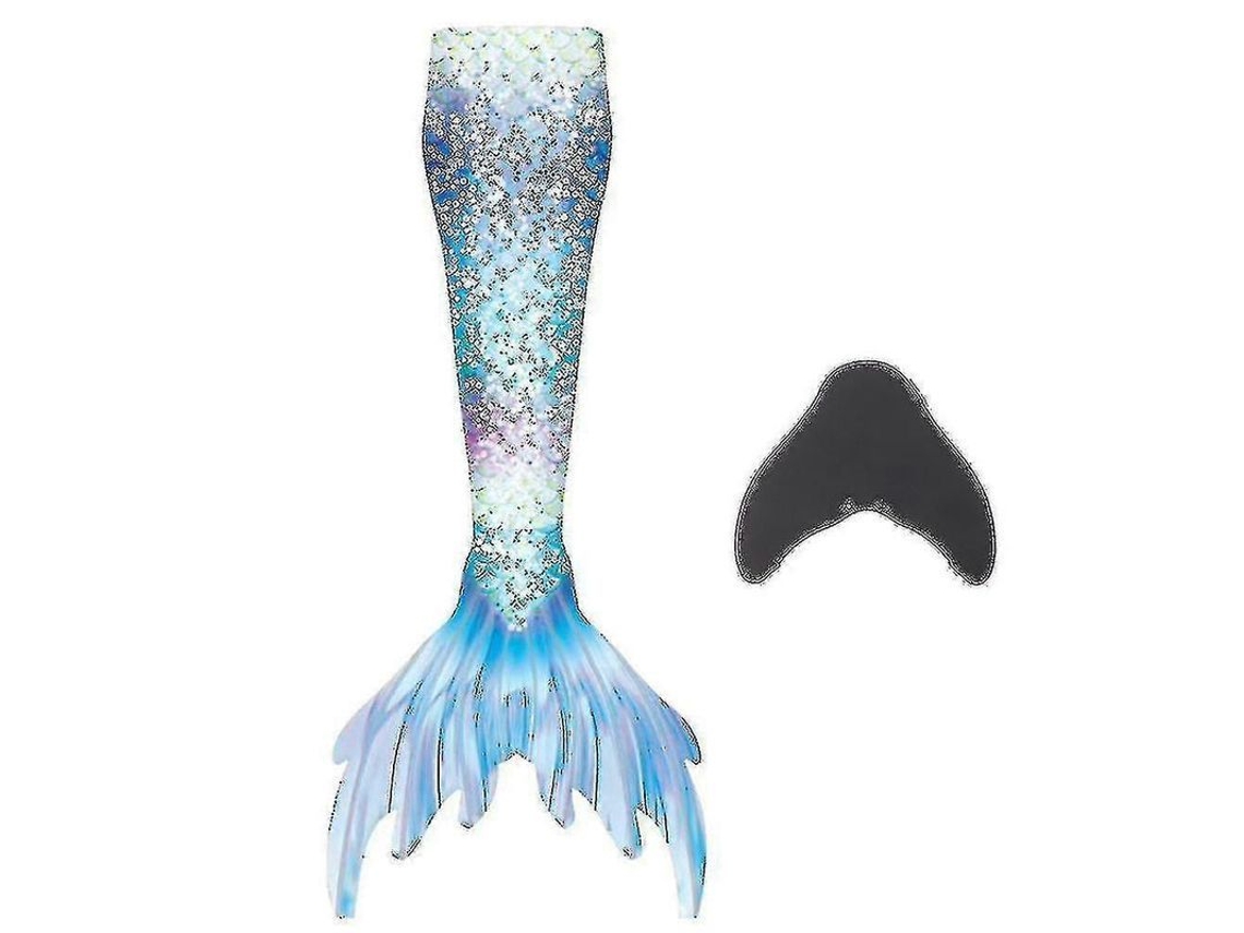 Colas De Sirena Para Nadar Con Monofin Azul Para Niños Y Adultos L Azul