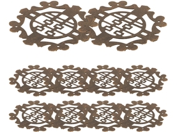 Aplique Decorativo Em Ferro Entalhado Housoutil, Estilo Chinês Xi, Para Cantos De Móveis, Moldura De Canto Decorativa