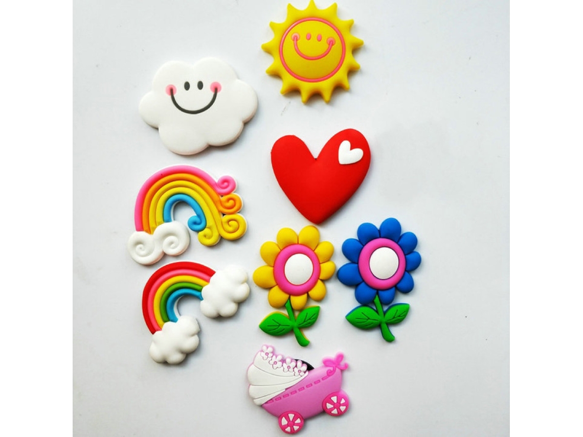 Ímãs De Geladeira De Silicone 3d Com Desenho Animado, Ímãs Decorativos De Geladeira Rai Aquaforge