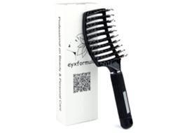 Escova De Cerdas Para Desembaraçar, Pente De Nylon, Grande E Curvo Para Cabelos Cacheados Brilvibera