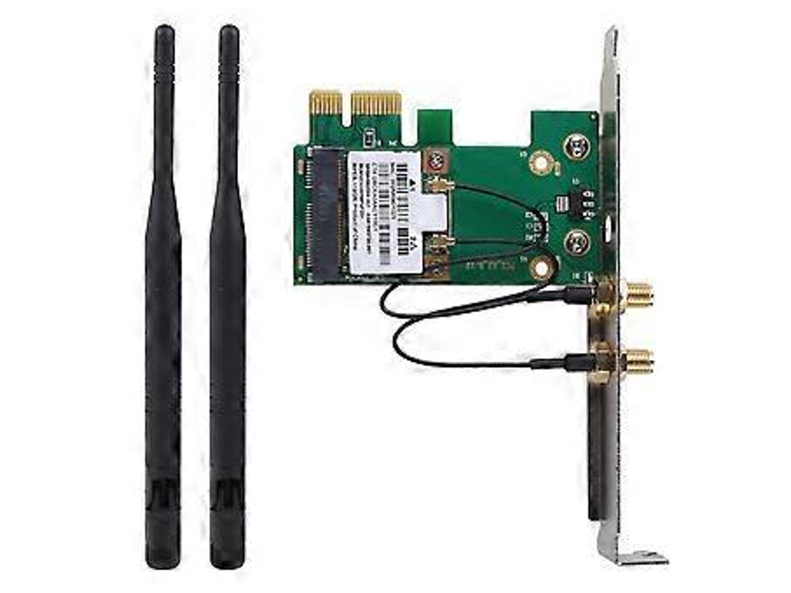 Adaptador De Placa Pci E Sem Fio Wi Fi De Banda Dupla Bcm4322 Para Desktop Bcm943225hms 300m Com Suporte Para Pcie Pci 1x Slowmoose