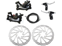 Conjunto de Freio a Disco Mecânico com Manetes e Cabo para Bicicleta. SFUSHOS