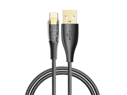 Cabo Usb 2.0 Am Para Lightning Pd20w. 1,2 Metros, Od 3,5mm. Com Luz Led.