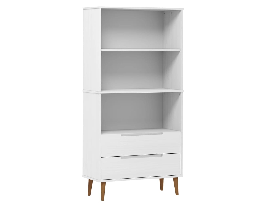 Bookcase, Bookcases Vidaxl Branco Madeira De Pinho (n/a)