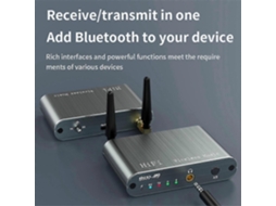 Receptor E Transmissor Sem Fio Bluetooth Hi-fi 2 Em 1 Com Suporte Para Viva-voz (um Ou Dois) - Hd/ll