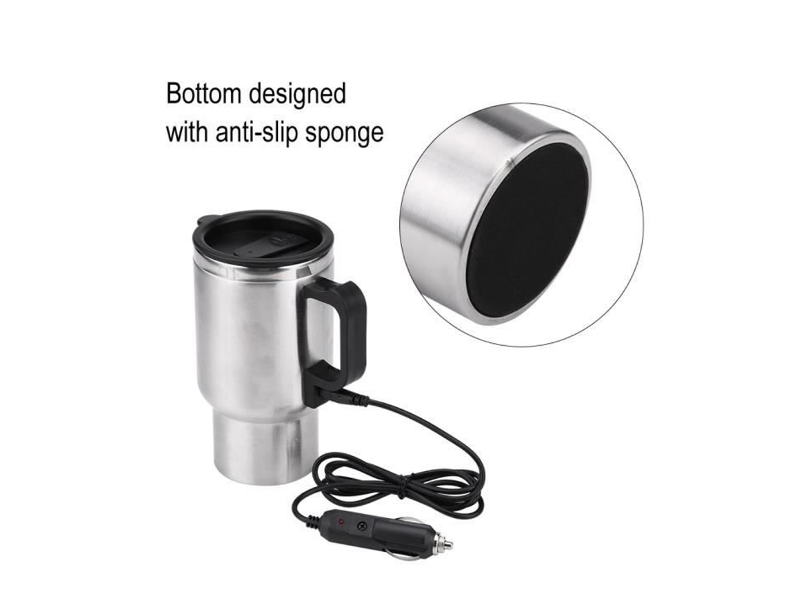 Caneca de café DBA 12V, copo de aquecimento, chaleira de água não tóxica de 450ml, acampamento de viagem de carro DA007 YOSOO