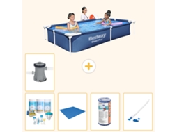 Bestway Piscina Bestway Steel Pro Retangular - 221x150x43 Cm - 6-peças S22065