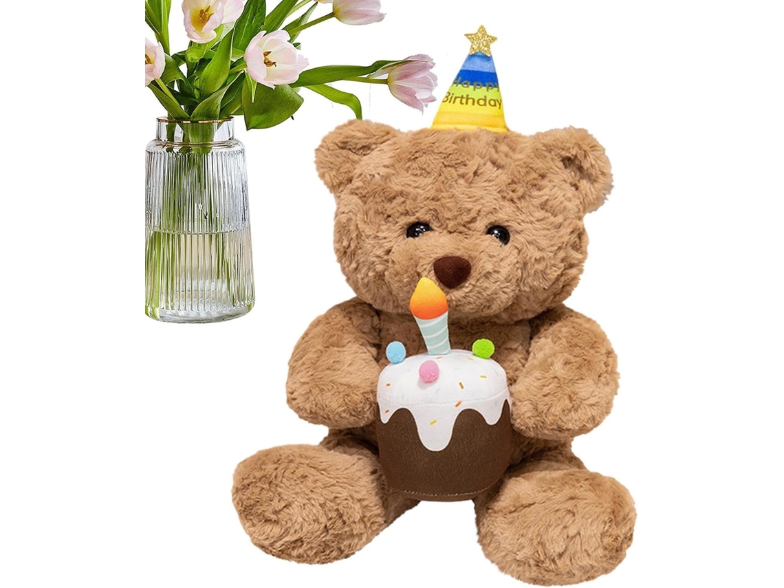 Urso De Pelúcia Fofo E Adorável - Feliz Aniversário