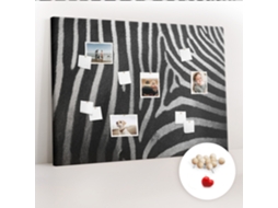 Painel De Cortiça Para Parede Padrão De Zebra Para O Corredor Espelharte (140x100 Cm)
