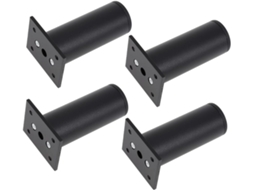 Conjunto De 4 Pés Apoio Ajustáveis Para Móveis, Em Liga Metálica Resistente, Ideais Para Sofás, Mesas De Centro E Outros