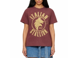 Rockinstone Rocky Movie Stallion Heather Vintage Maroon Adult T-shirt Size:xxl