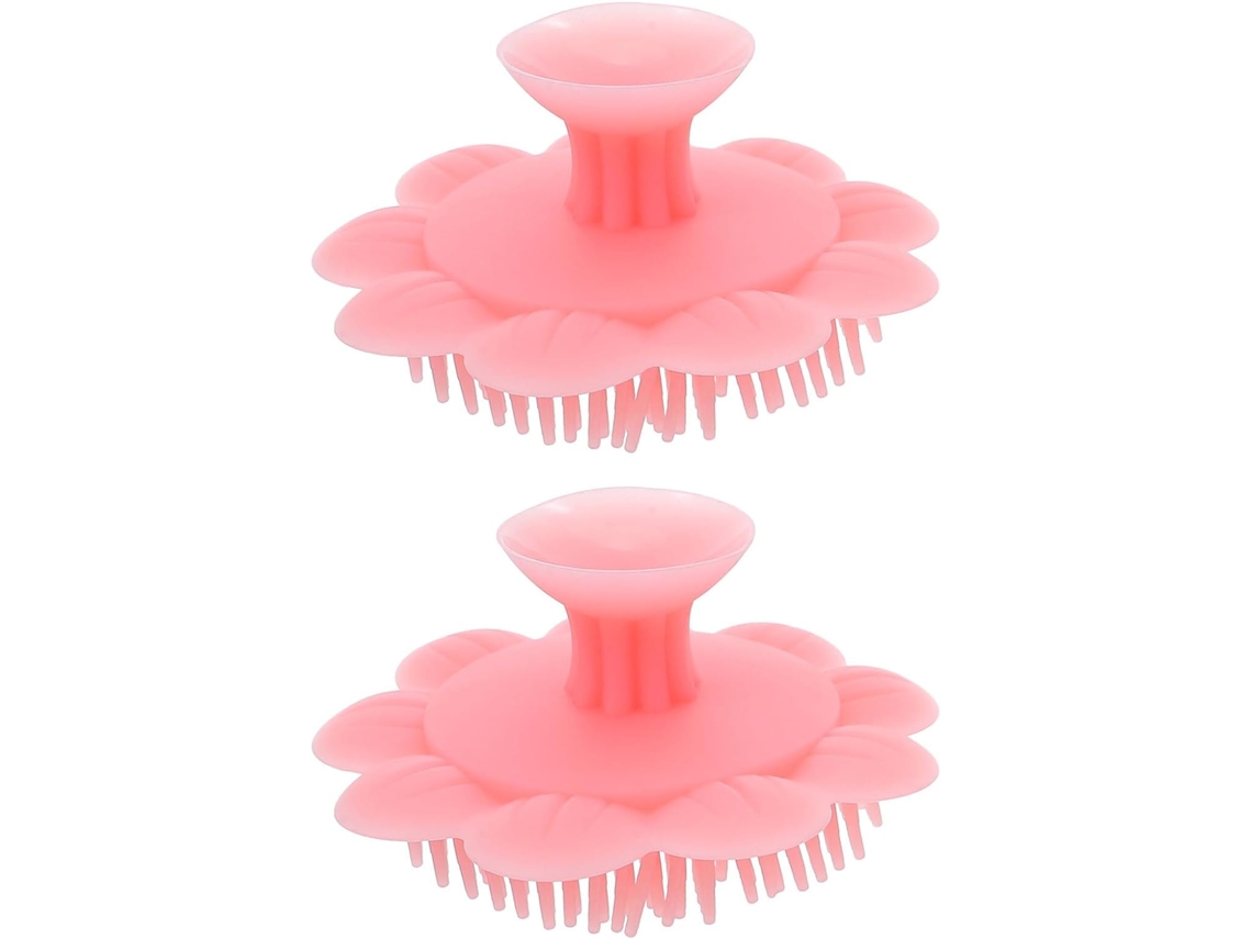 Dechous Conjunto De 2-escovas Silicone Para Shampoo Bebê, Escova Macia Para Couro Cabeludo Sensível, Massageador
