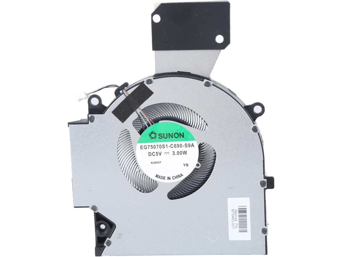 Ventoinha SFUSHOS de GPU DC 5V de 4 pinos para laptops Omen 7/8 de 16 polegadas