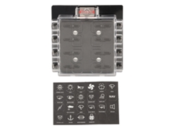 Caja de Fusíveis de Lâmina ATC ATO para Barco, Veículo, Automóvel 12 36Vdc 8 Vias