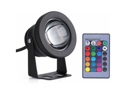 Luz Led Subaquática, 10w, 12v, Rgb, Resistente À Água, Para Ambientes Húmidos E Uso Decorativo