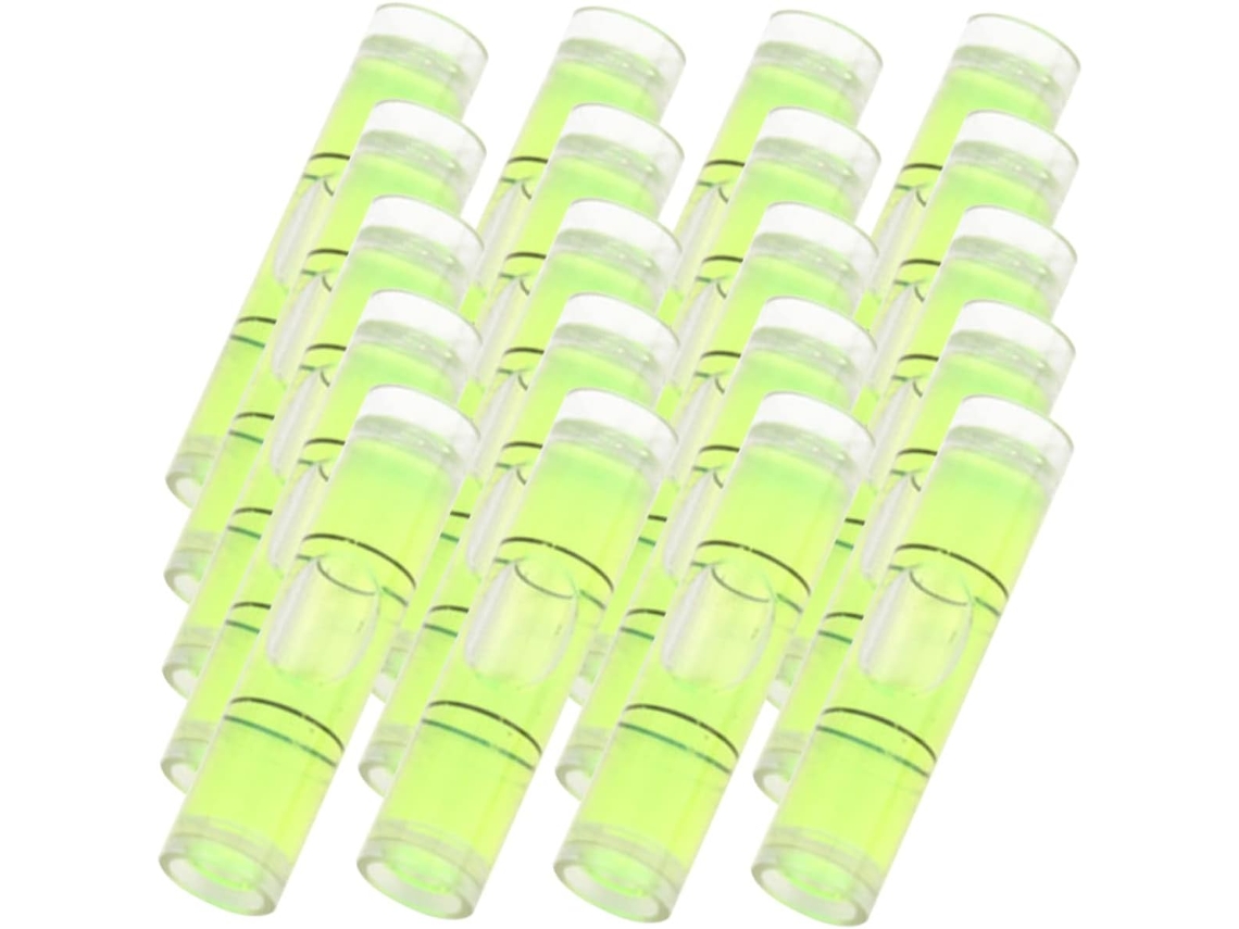 Conjunto De 100 Níveis De Bolha Horizontais Fluorescentes Para Medição