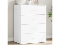 Vidaxl Aparador 60x39x80 Cm Derivados De Madeira Branco
