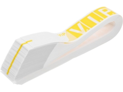 Pulseiras Vip Sewacc 100 Unidades Para Eventos, Em Papel Sintético Amarelo