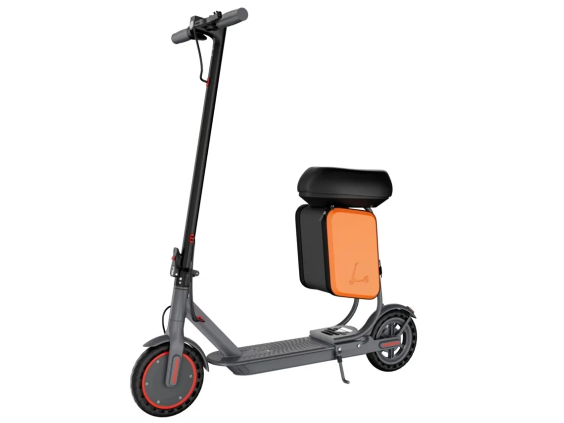 Trotinete Elétrica Dobrável Para Adulto 8,5 Polegadas, Cinzenta, 350 W, Com Bolsa Integrada No Assento. Ladped