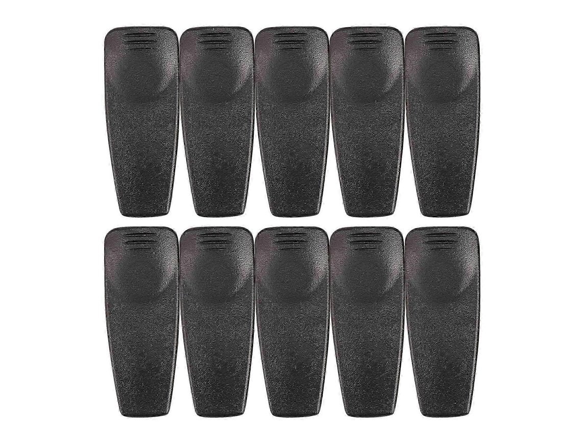 Conjunto de 10 presilhas de cinto robustas para rádio, compatíveis com rádios bidirecionais Motorola GP328/GP338/GP380/GP340 e HT750-Aquaforge.