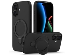 Capa Para Iphone 17 - Silicone Líquido Com Suporte Magnético Magsafe