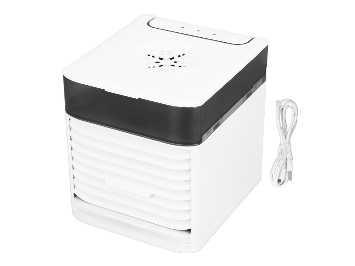 Ar Condicionado Mini Mesa 3 Velocidades Luzes Coloridas