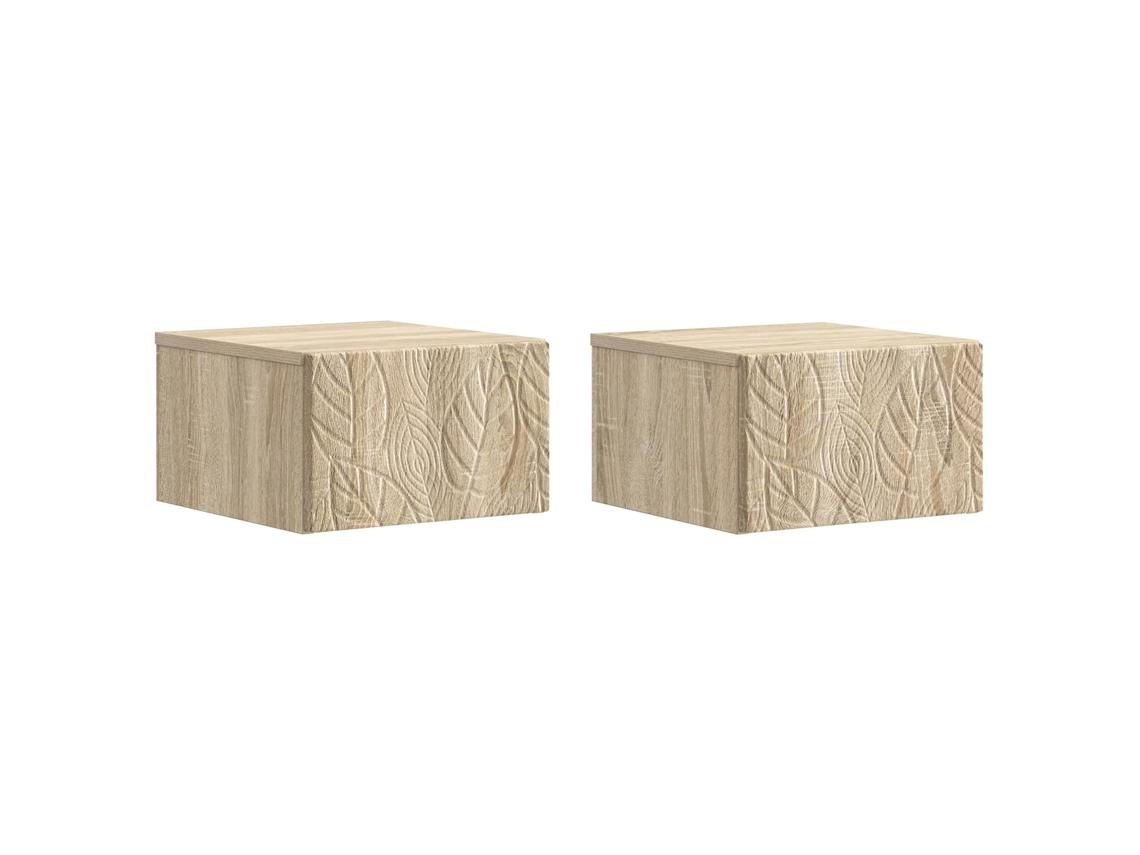 Maison Exclusive - Gabinete De Canto Montado Na Parede 2 Unid. Carvalho Sonoma