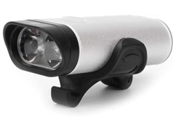 Conjunto Luz Bicicleta 4modos Usb Recarregavel Branco Yizhood