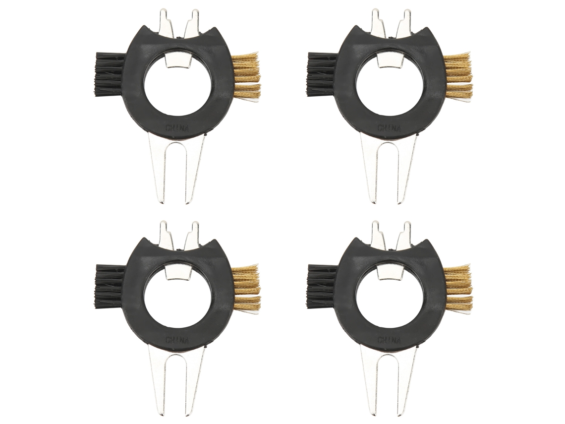 4pcs Ferramenta De Golf Com Escova Multifuncional: Furadeira, Abertura De Garrafas, Remoção De Unhas E Limpeza