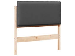Cabeceira Estofada Cinza Natural e Escuro 75 cm MAISON EXCLUSIVE