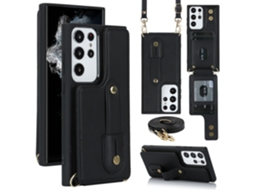 Capa De Cartão Multifuncional Qd Para Smartphone Samsung S23u Com Cordão, Capa Tipo Carteira De Luxo Compatível Com Iphone 15 E Iphone 12 Pro