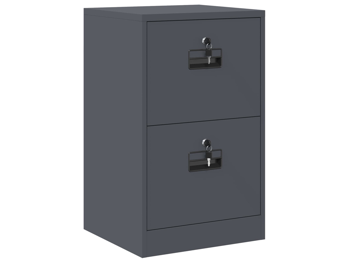 Armário de Arquivo com Gaveta Antracite 44x50x106.5 cm MAISON EXCLUSIVE