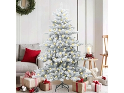 Vidaxl Árvore De Natal Articulada Artificial Branco 150 Cm Pvc E Aço