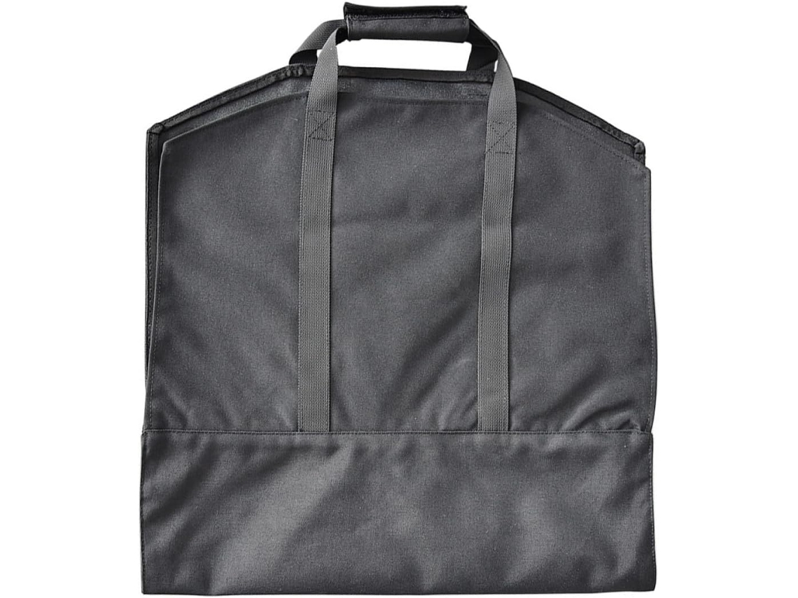 Saco Para Lenha Sintético Preto, Prático E Espaçoso, Com Alças