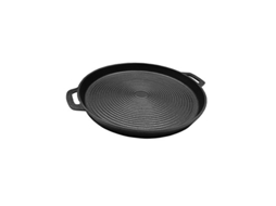 Placa Para Grelhar Redonda Em Ferro Fundido 30 Cm Talox