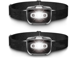 Lanterna De Farol Led Pacote Com 2 Farol De Corrida, Acampamento E Ao Ar Livre Yizhood (preto)