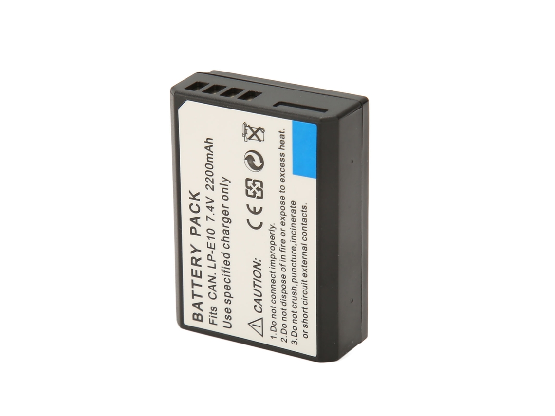 Bateria de Substituição Lp E10 para Câmeras 1300d 1100d 1200d 1500d 3000d 7.4v 2200mah