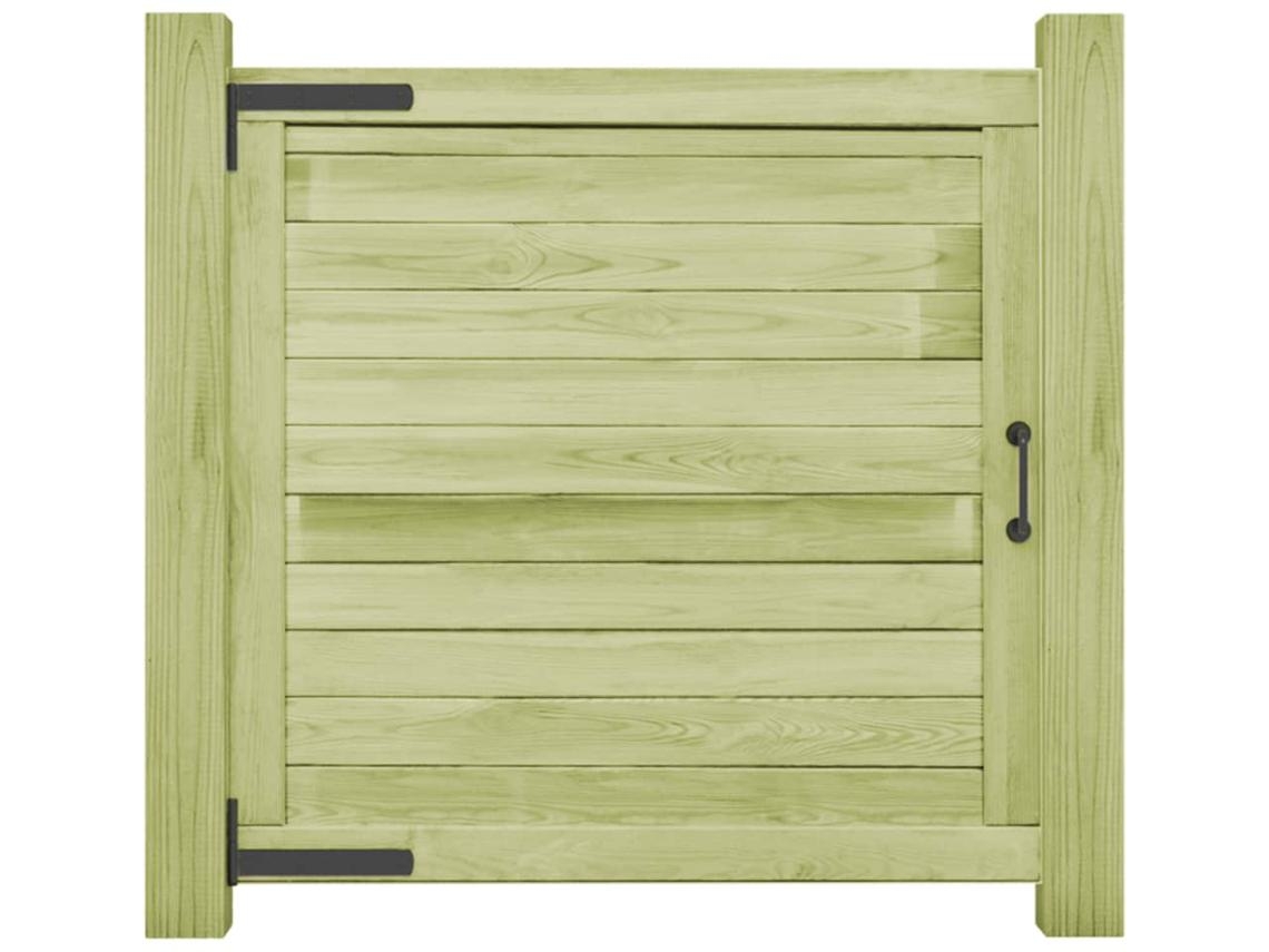 Portão Vidaxl Verde Pine Wood (100x100 Cm)