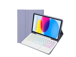 Capa Com Teclado Bluetooth Retroiluminado E Slot Para Caneta Para Ipad Pro 10.5 Pol. Layout Pt