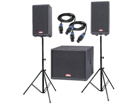 Sistema de som activo Kool Sound 2.1 550W RMS ( não inclui Tripes )